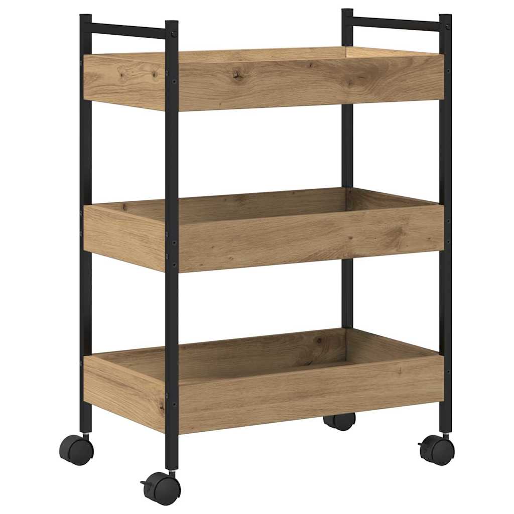 Kitchen Trolley Artisan Oak 50 x 30 x 70 cm Engineered Wood