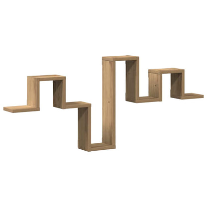 Wall Shelf Wall-Mounted Artisan Oak 104.5 x 43 x 10 cm