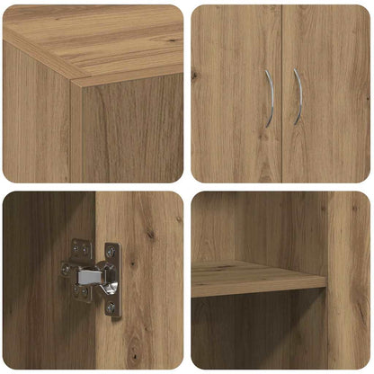 Office Cabinet Artisan Oak 70 x 32 x 77.5 cm Engineered Wood