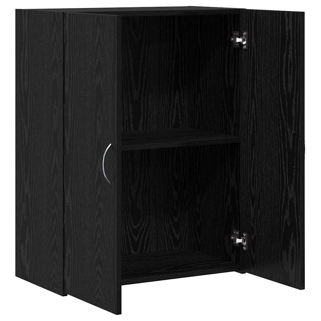 Office Cabinet Black Oak 70 x 32 x 77.5 cm Engineered Wood