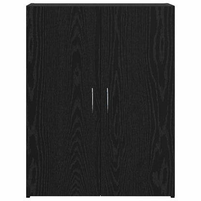 Office Cabinet Black Oak 70 x 32 x 77.5 cm Engineered Wood