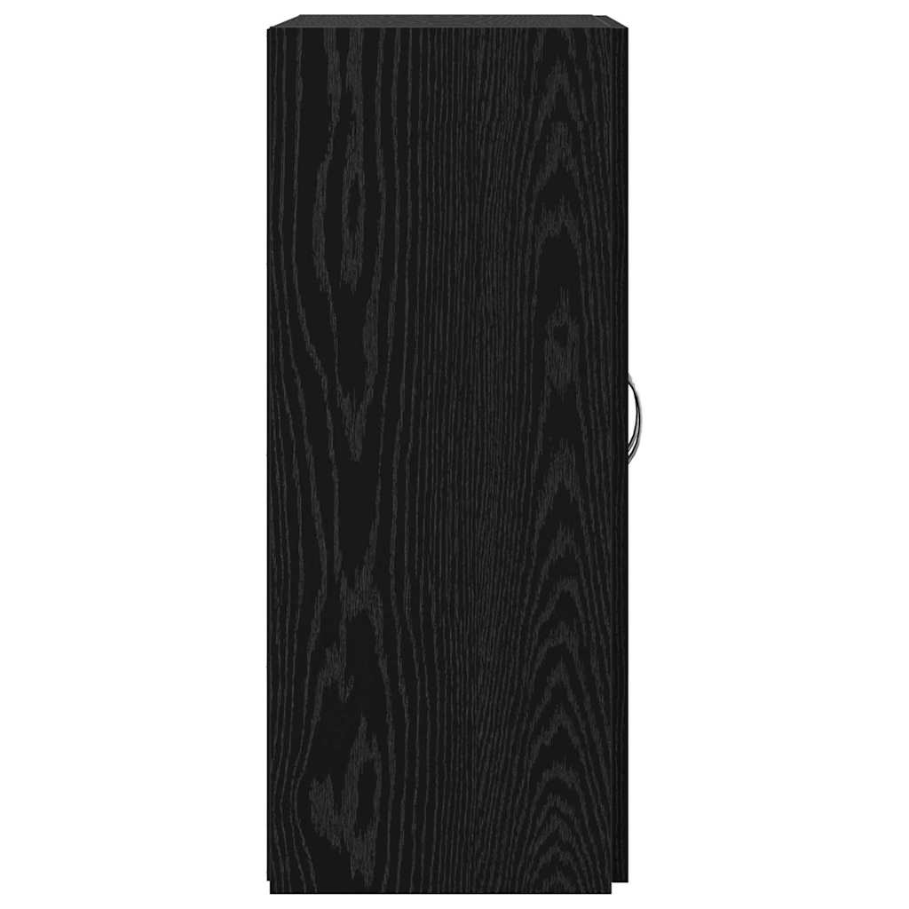 Office Cabinet Black Oak 70 x 32 x 77.5 cm Engineered Wood