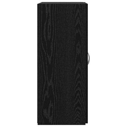 Office Cabinet Black Oak 70 x 32 x 77.5 cm Engineered Wood