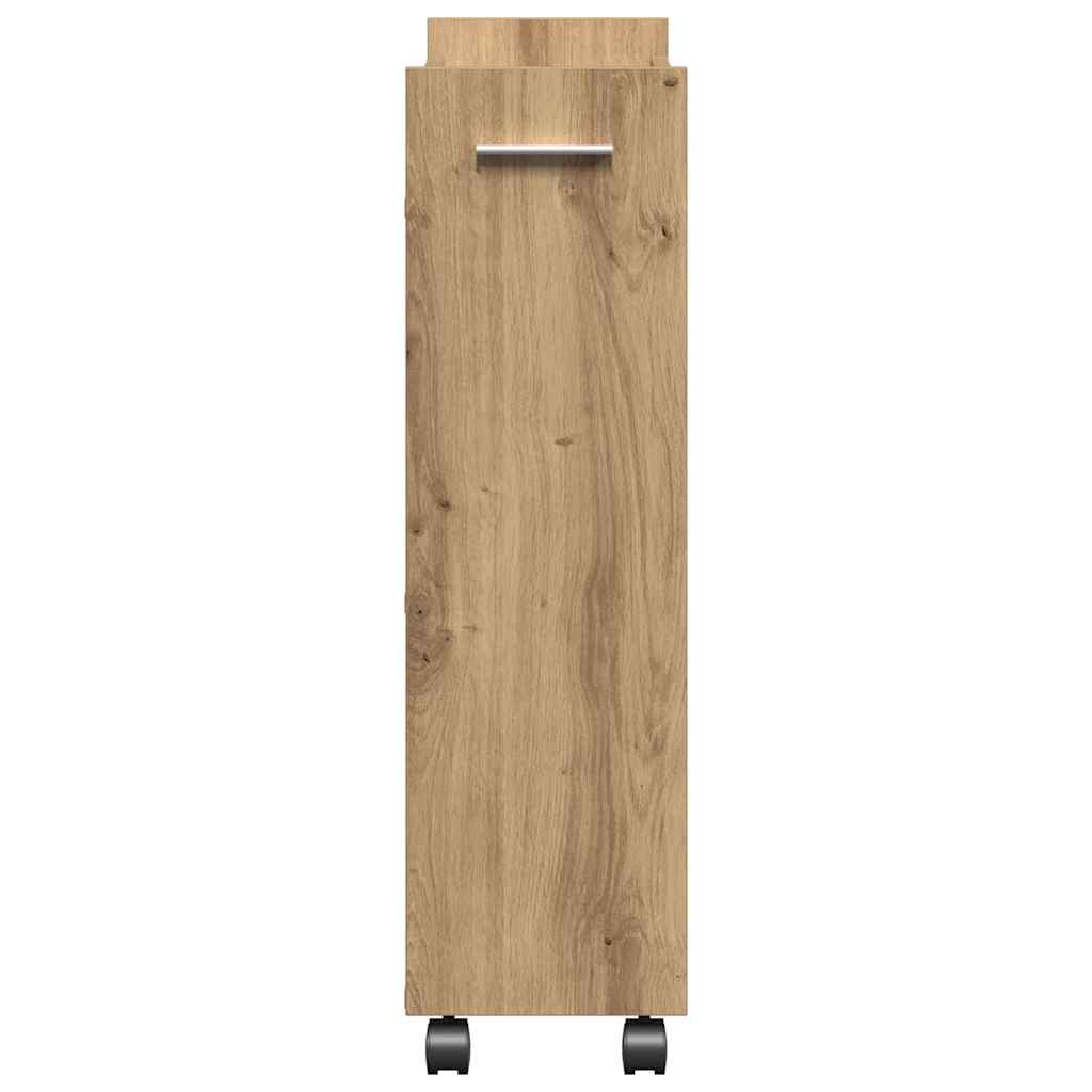 Cabinet with Wheel Artisan Oak 60 x 22 x 79 cm