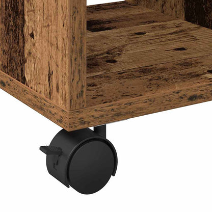 Side Table with Shelf Old wood 50 x 30 x 55 cm Engineered Wood