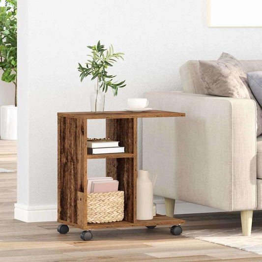 Side Table Old wood 50 x 30 x 55 cm Engineered Wood