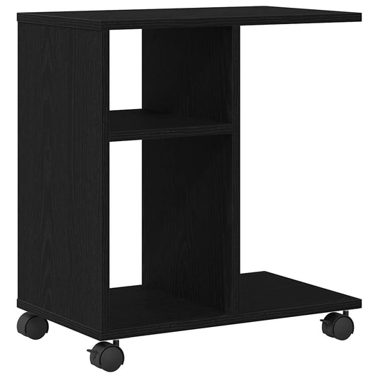 Side Table Black oak 50 x 30 x 55 cm Engineered Wood