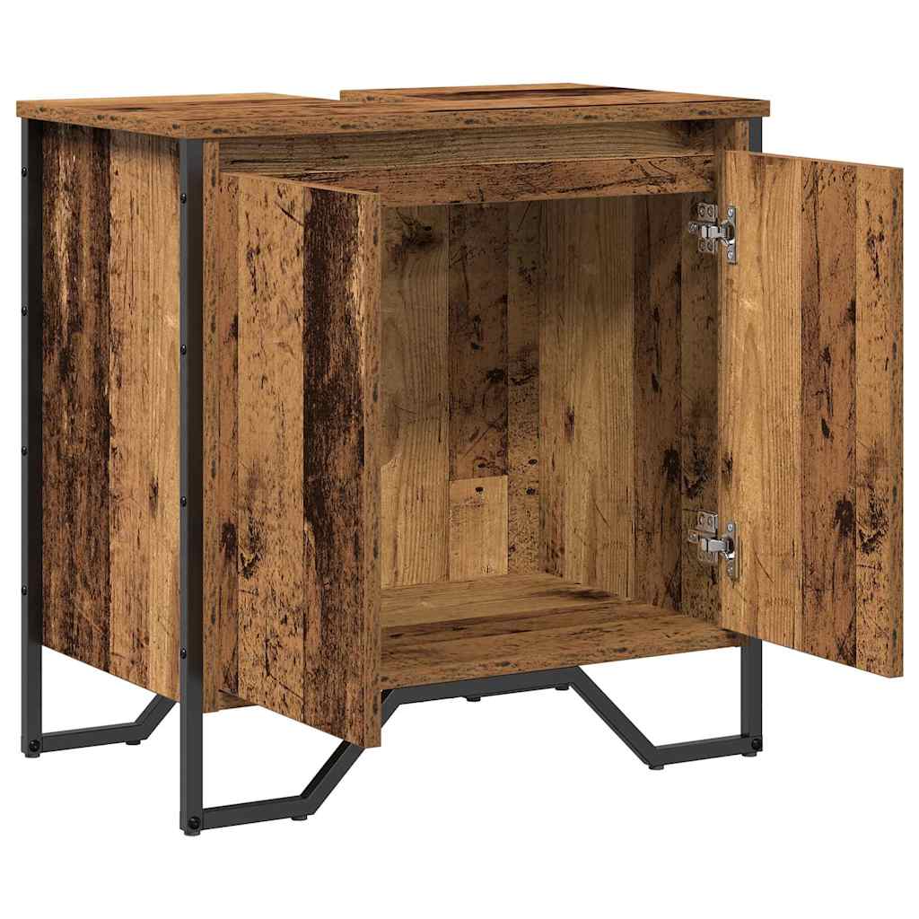 Bathroom Sink Cabinet Old Wood 60 x 35 x 60 cm Engineered wood