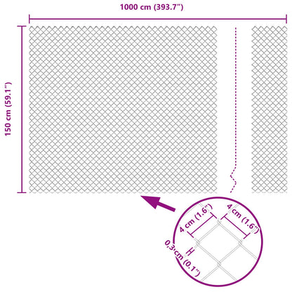 Chain Link Fence Green
