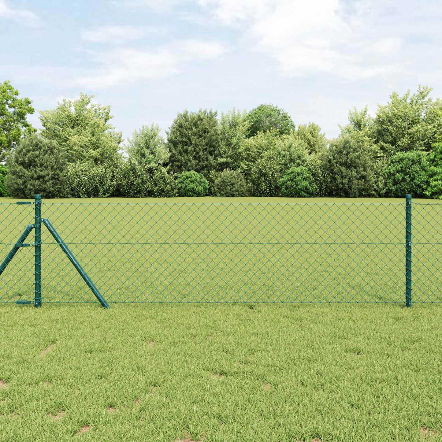 Chain Link Fence Green