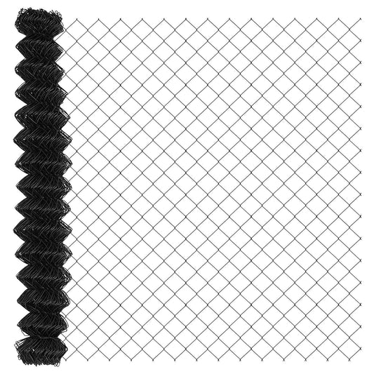 Chain Link Fence 10 x 1.6 m Steel Grey