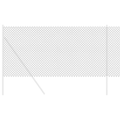 Chain Link Fence 10 x 1.4 m Steel Grey