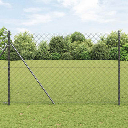 Chain Link Fence 10 x 1.6 m Steel Grey