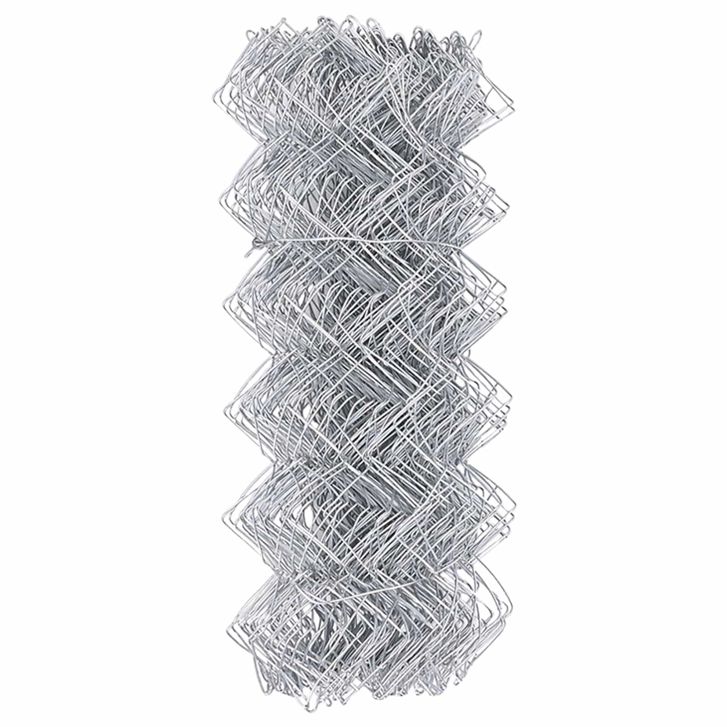 Chain Link Fence 10 x 0.4 m Galvanised steel Silver