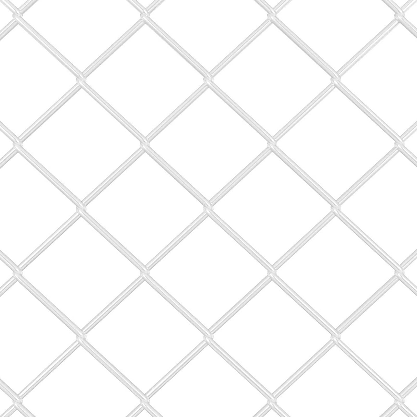 Chain Link Fence 10 x 0.6 m Galvanised steel Silver