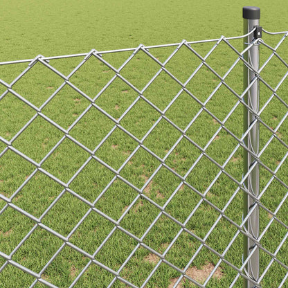 Chain Link Fence 10 x 1.2 m Galvanised steel Silver