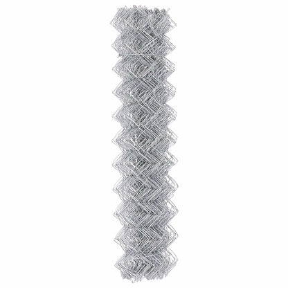 Chain Link Fence 10 x 1.2 m Galvanised steel Silver