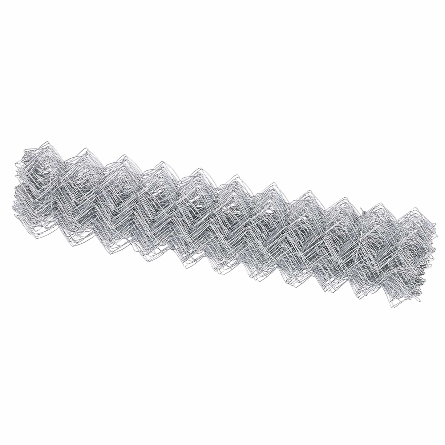 Chain Link Fence 10 x 1 m Galvanised steel Silver