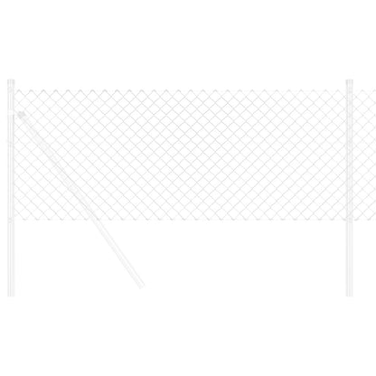Chain Link Fence 25 x 0.4 m Galvanised steel Silver