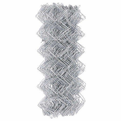 Chain Link Fence 25 x 0.6 m Galvanised steel Silver