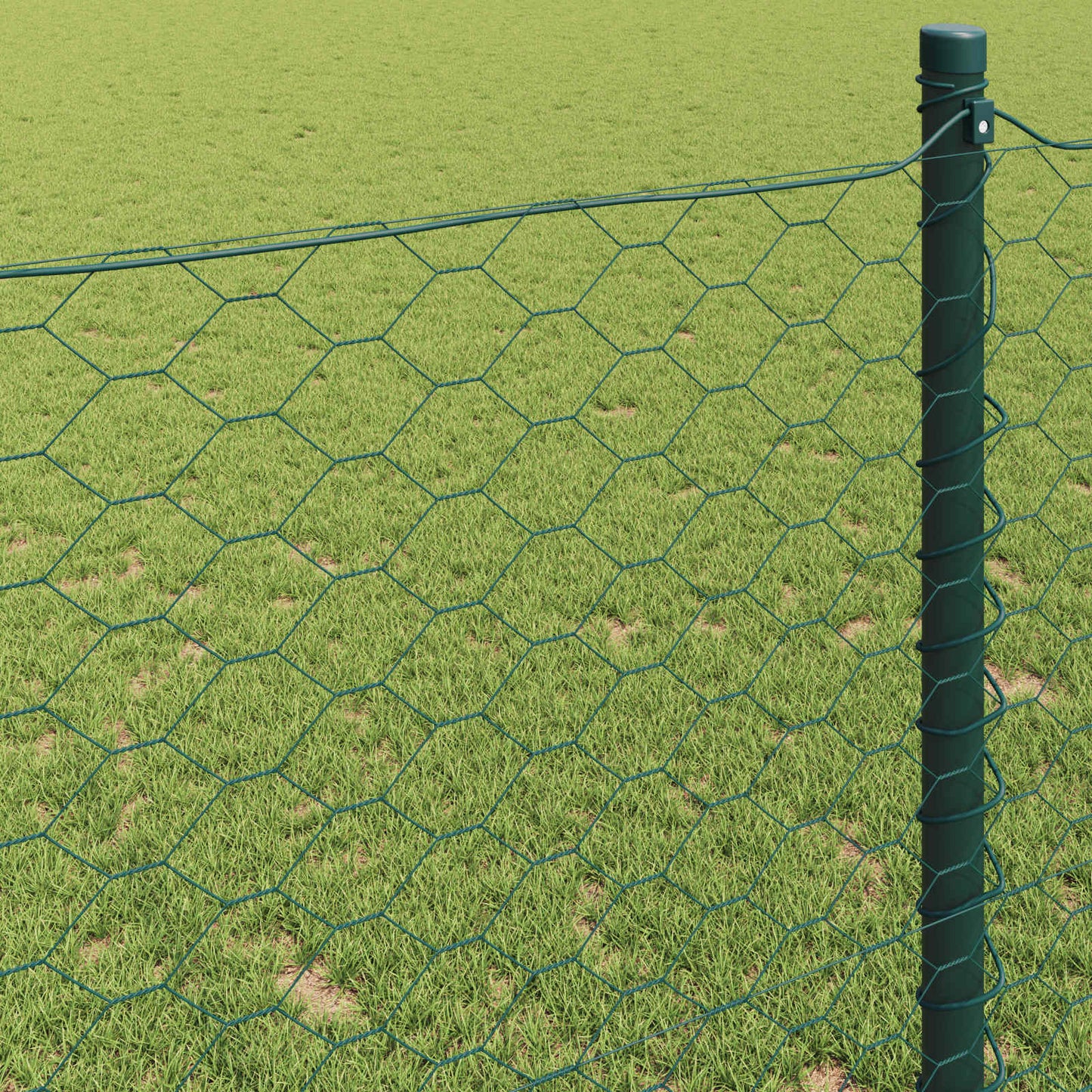 Hexagon Fence Green 0.5 x 10 m PVC