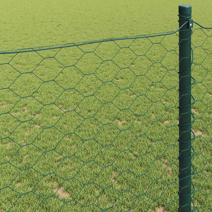 Hexagon Fence Green 0.5 x 10 m PVC