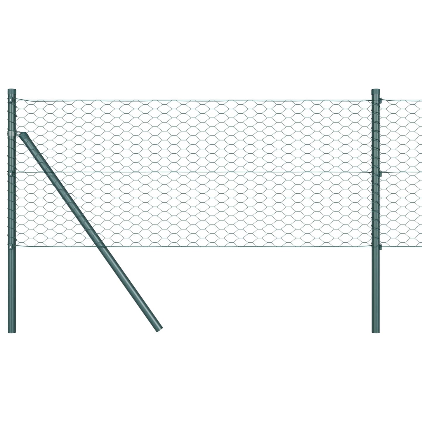 Hexagon Fence Green 0.5 x 10 m PVC