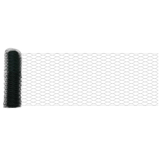 Hexagon Fence 0.6 x 10 m PVC Green