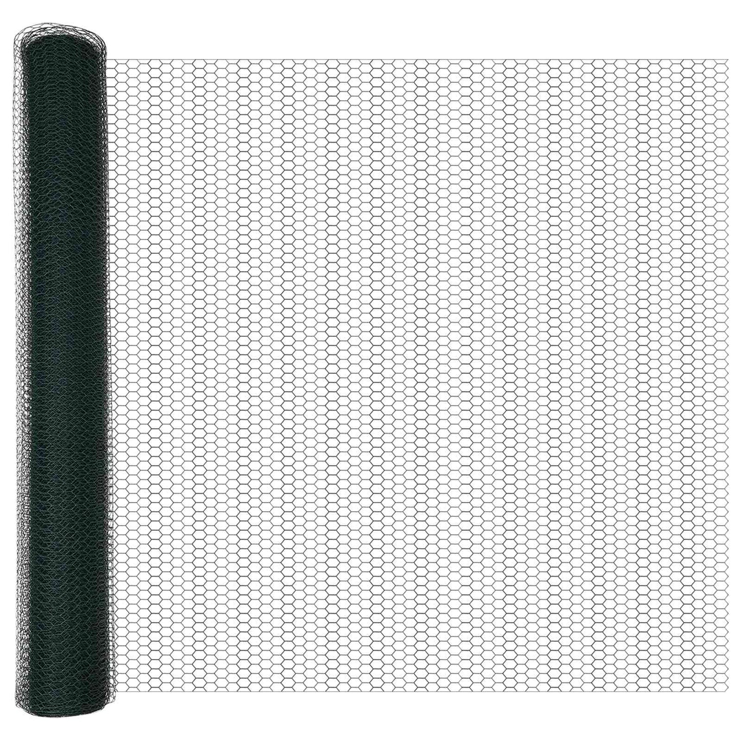 Hexagon Fence Green 1 x 10 m PVC