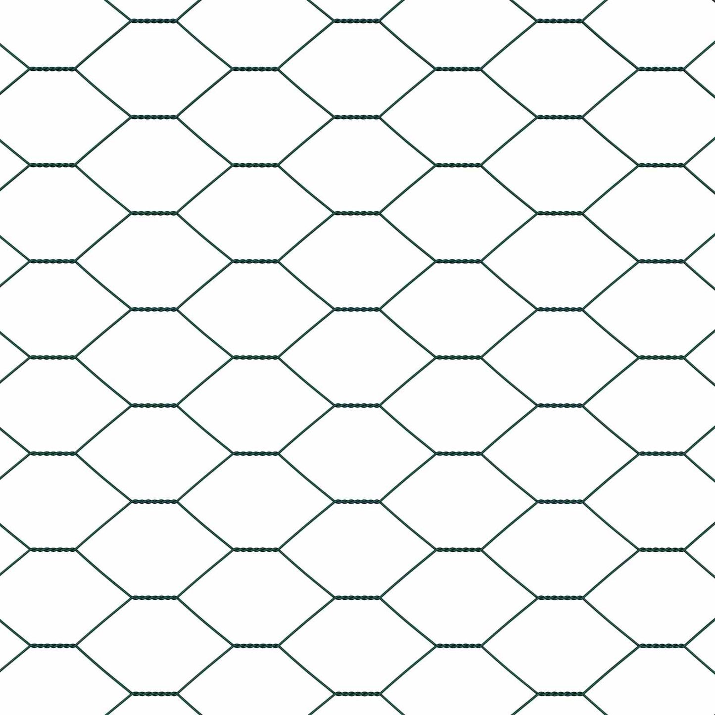 Hexagon Fence Green 1 x 10 m PVC