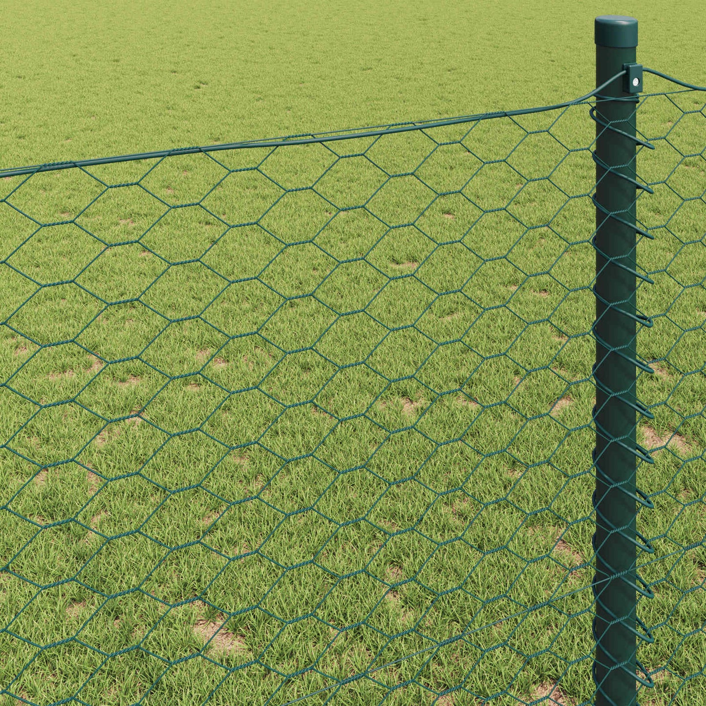 Hexagon Fence Green 1.2 x 10 m PVC
