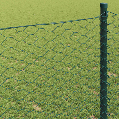 Hexagon Fence Green 1.2 x 10 m PVC
