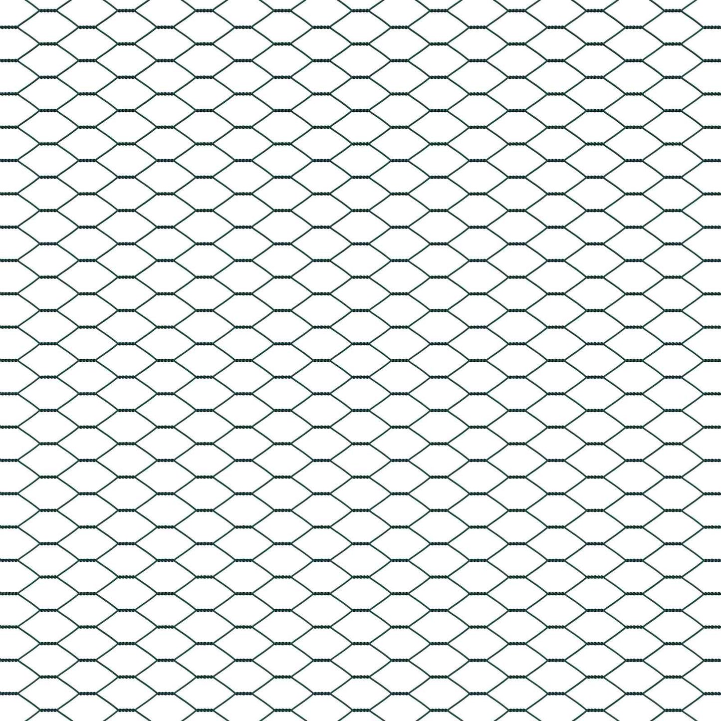 Hexagon Fence Green 1.4 x 10 m PVC