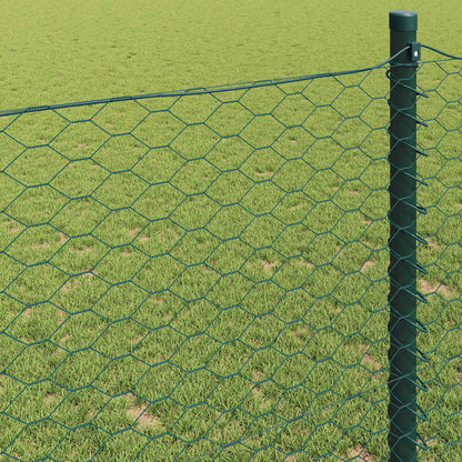 Hexagon Fence Green 1.6 x 10 m PVC