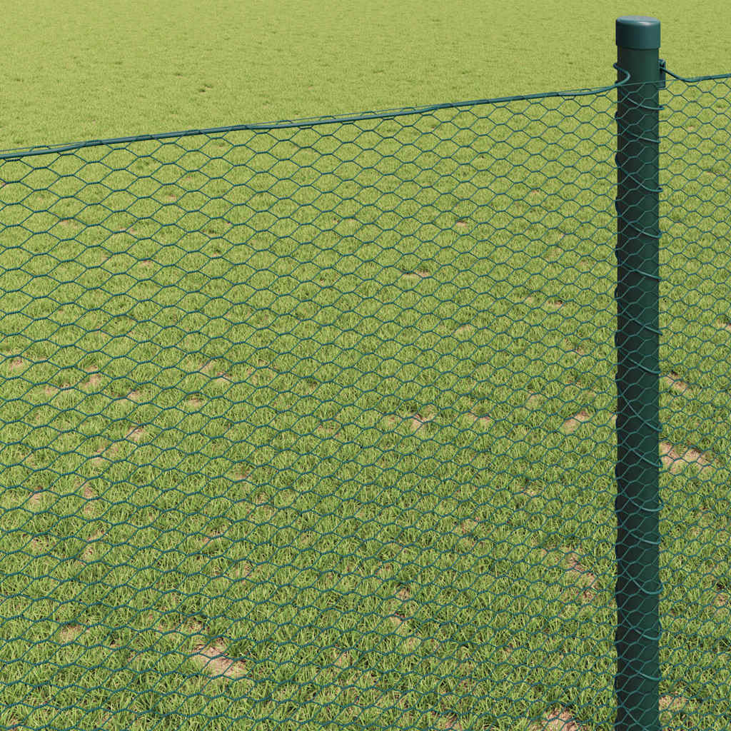 Hexagon Fence Green 1.4 x 25 m PVC