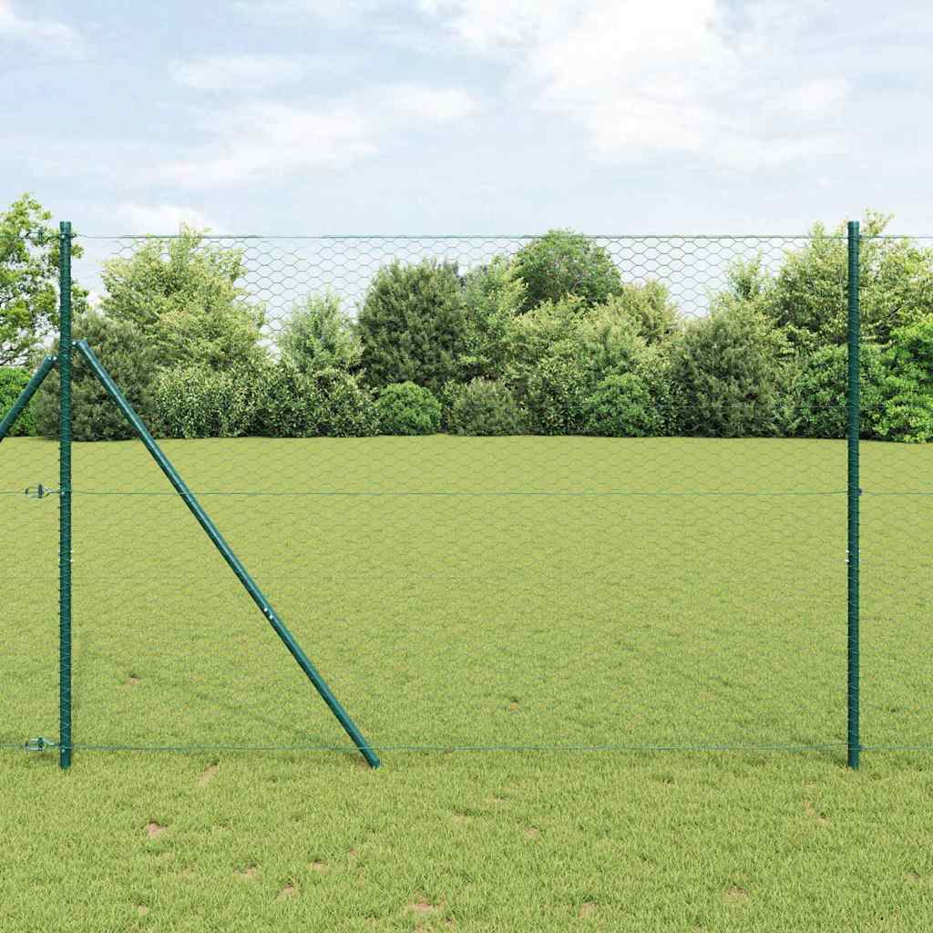 Hexagon Fence Green 1.6 x 50 m PVC