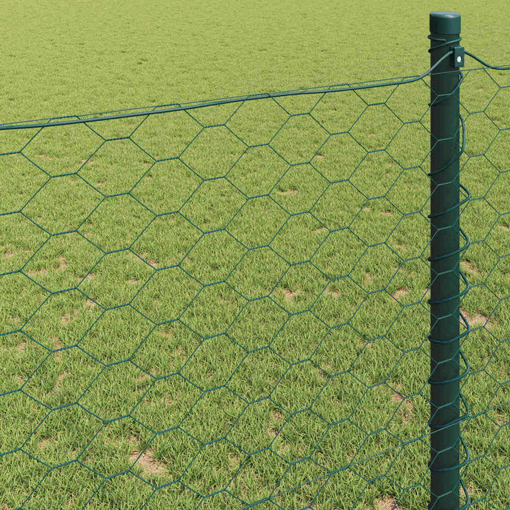Hexagon Fence Green 0.8 x 100 m PVC