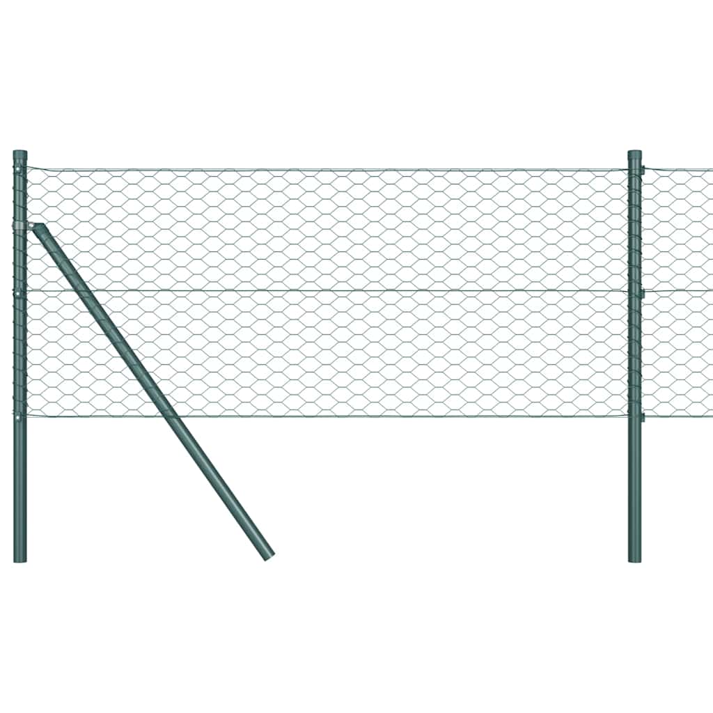 Hexagon Fence Green 0.8 x 100 m PVC
