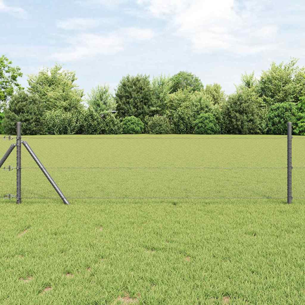Hexagon Fence Grey 0.6 x 10 m PVC