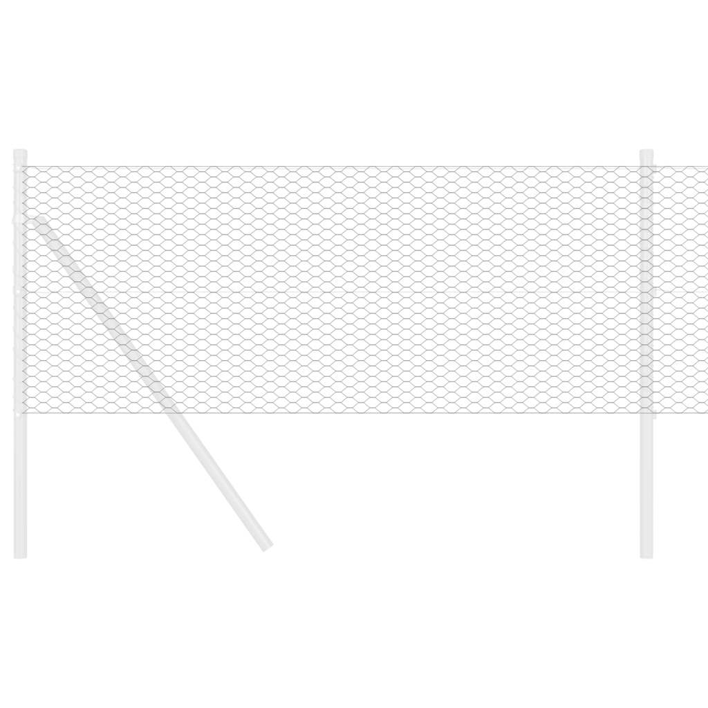 Hexagon Fence Grey 0.6 x 10 m PVC