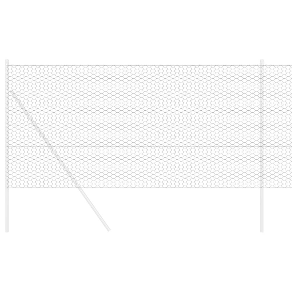 Hexagon Fence Grey 1.2 x 10 m PVC