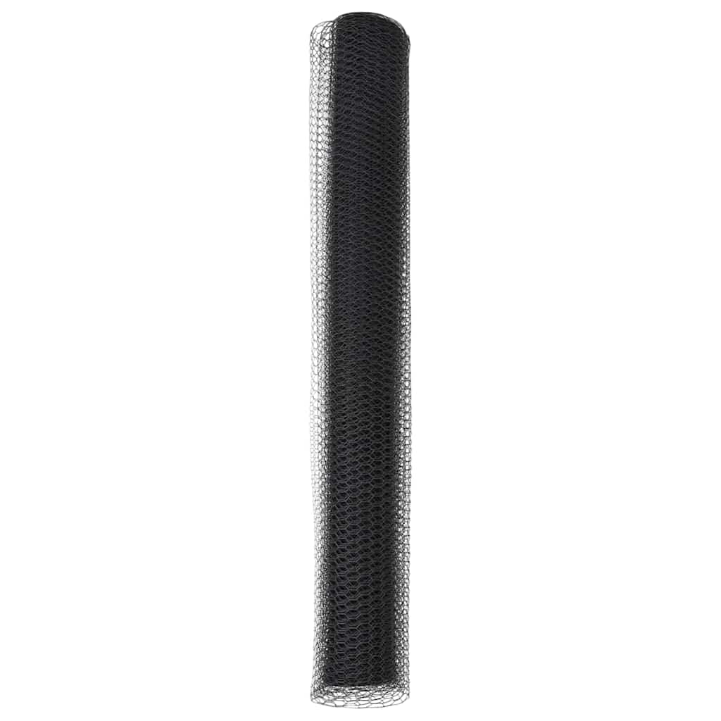 Hexagon Fence Grey 1.4 x 10 m PVC