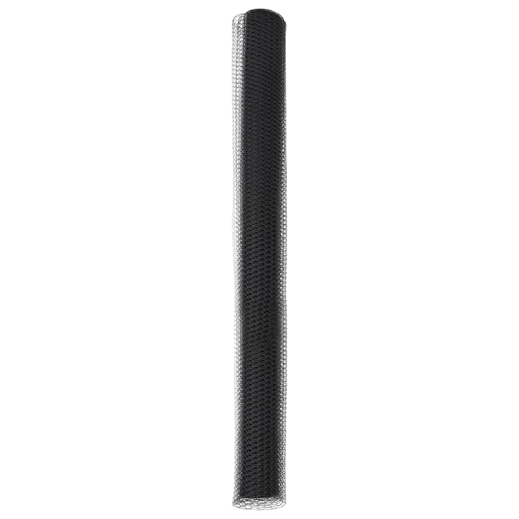 Hexagon Fence Grey 1.5 x 10 m PVC