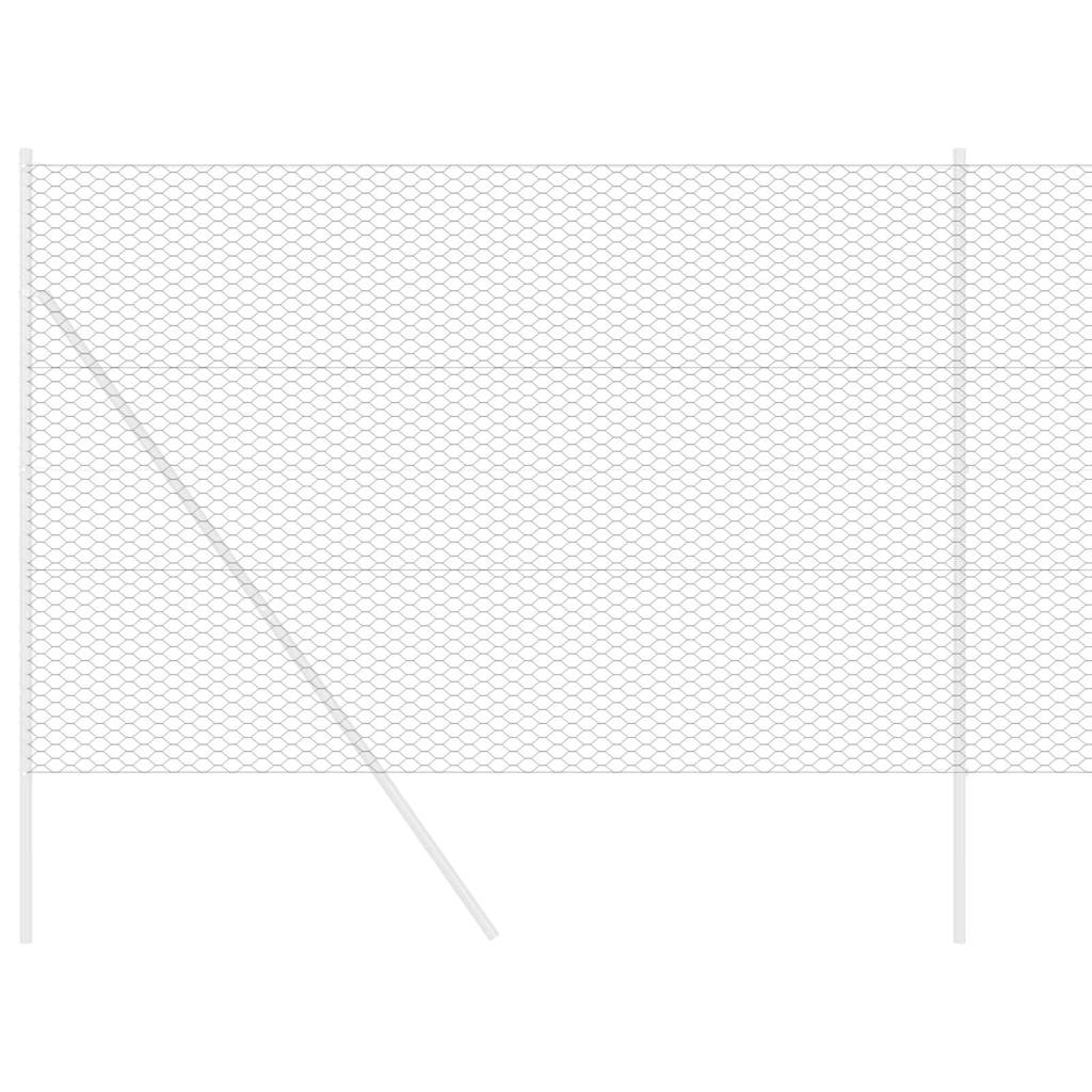Hexagon Fence Grey 1.5 x 10 m PVC