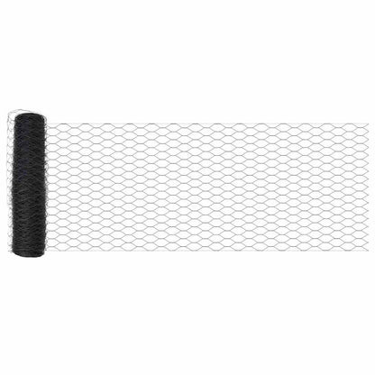 Hexagon Fence Grey 0.4 x 25 m PVC