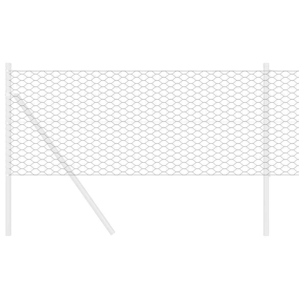 Hexagon Fence Grey 0.4 x 25 m PVC