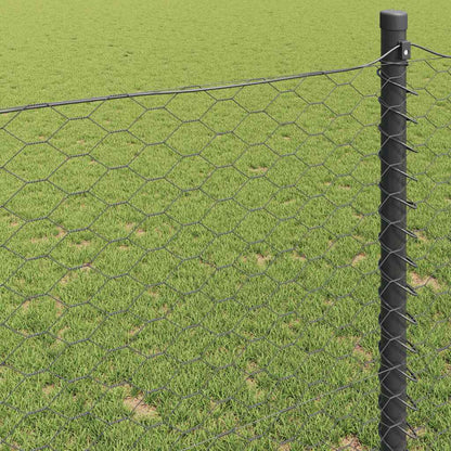 Hexagon Fence Grey 0.4 x 50 m PVC