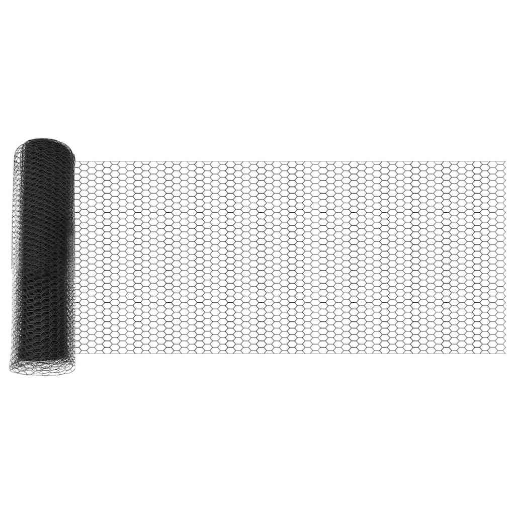 Hexagon Fence Grey 0.4 x 50 m PVC