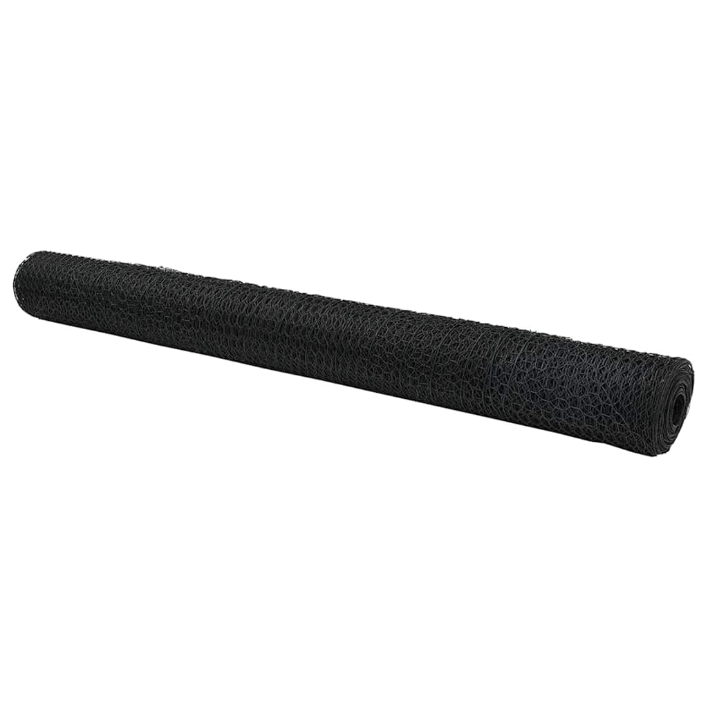 Hexagon Fence Grey 1.4 x 100 m PVC