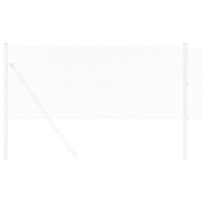 Hexagon Fence Silver 0.4 x 10 m Galvanised steel